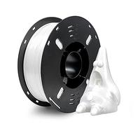 Voxelab Silk PLA Filament 1.75mm for 3D Printer, 1kg Spool (2.2lbs) 3D Printing Materials, Shine Silky Shiny Metallic Metal Gold Silver Copper Bronze PLA, White