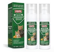 VOXFEL Citrus Cat Deterrent Spray: Bitter No-Scratch Formula for Multi-Surface Use - Indoor & Outdoor Cat Repellent Spray for Furniture