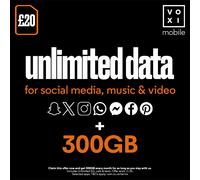 VOXI 300GB 30 Day Pay As You Go SIM - First month included