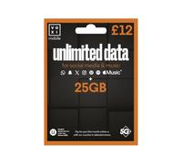 VOXI Mobile PAYG SIM Card - 25GB 5G Data & Unlimited Social Media & Music