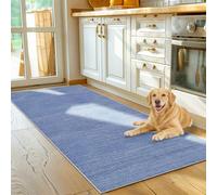 Voxirum Carpet Runners for Hallways Non Slip Carpet Runner Washable Kitchen Runner Mat Extra Large Door Mat Runner Rugs for Hallway Absorbent Carpet Floor Mat Hallway Runner Rug Blue 40 x 60cm