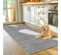 Voxirum Washable Runner Rug for Hallway Carpet Runners Hall Runners Non Slip Extra Long Kitchen Mat Absorbent Door Runner Mats Kitchen Floor Mats Large Door Mat Indoor Gray 40 x 60cm