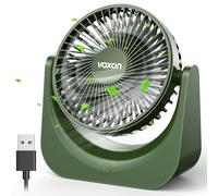 VOXON Desk Fan With 5 Speeds Adjustable Strong Wind, USB-A Powered Silent Personal Device for Desktop, Office, Home, Bedroom, Kitchen - 1.5M Cable