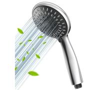 VOXON Shower Head, High Pressure Shower Head - 5 Spray Chrome Handheld Showerhead, Universal Handheld Showerhead Replacement for Low Water Pressure Systems, Anti-Leak Design