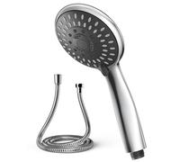 VOXON Shower Head with 1.8m Hose - High Pressure 5 Spray Modes, Chrome Handheld Showerhead Replacement for Low Water Pressure, Universal Fit
