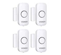 VOXON Wireless Door and Window Alarm Sensor 4 Pack 2 Modes Magnetic Window Door Burglar Alarm with 100dB Loud for Kids Safety Home Shop Security