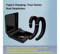 VoxorAI C6 Black Dual-Ear AI Translation Headset, Real-Time Translation Supporting 130 Languages, Cool Bluetooth Gaming Headset for Learning, Travel, and Business