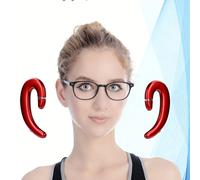 "VoxorAI C6 Red Dual-Ear AI Translation Headset, Real-Time Translation Supporting 130 Languages, Cool Bluetooth Gaming Headset for Learning, Travel, and Business "