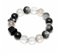 VoxorAI L8 [White Moonlight] Crystal Bracelet DIY Original Handmade Stable Mood and Sleep Aid High-End Crystal Bracelet