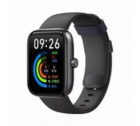 VoxorAI Q29 Black Touchscreen Smartwatch measures heart rate, sleep, blood pressure, blood oxygen, and body temperature. It is IP67 waterproof, has a 30-day standby time, supports 13 languages, and of