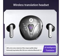 VoxorAI XH12 Black AI Translation Headset Real-time Translation Support 150 Chinese Bluetooth Gaming Cool Headset for Study, Travel, Business