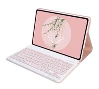 VoxShell Case for Honor Pad X8A 11 inch 2024/Honor Pad X8B 11 inch 2026,Detachable Wireless Bluetooth Cube Keys Keyboard,Flip Leather Cover (Pink)