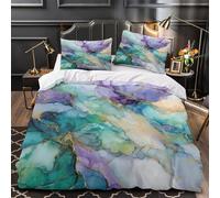 VOXYTMLWG 3D Print 3 Pcs Bedding Set Bedroom Decor Zipper Closure Design Super Soft Abstract Fluid Duvet Cover Durable Easy Care for Teenagers,Women,Boys Comforter Cover Double（200x200cm）