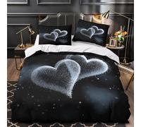 VOXYTMLWG 3D Printed 3-Piece Bedding Set Room Decor Hidden Zipper Ultra Soft He Symbols Quilt Cover Washable Hypoallergenic for Adults,Girls,Youth digital Duvet Cover Super king（260x220cm）