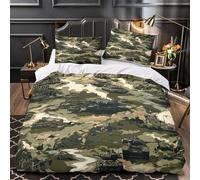 VOXYTMLWG 3D Printed 3 Pieces Bedding Set Home Decor Zipper Closure Extra Soft Military Tanks Comforter Cover Durable Machine Washable for Children,Kids,Women warfare Quilt Cover Single（135x200cm）