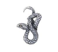 VOYADE S925 Sterling Silver Coiled Snake Pendant, Personalised Sterling Silver Pendant Necklace for Men And Women,Silver,Pendant + Chain 60cm