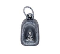 VOYADE S999 Sterling Silver Vintage Buddha Pendant, Men And Women's Personalised Versatile Sterling Silver Pendant Necklace,Silver,Single Pendant
