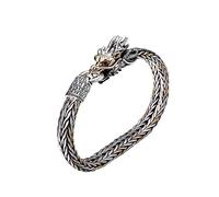 VOYADE Sterling Silver Dragon Head Bracelet, Silver, 20cm