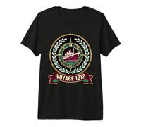 Voyage 1912 Dark Academia Crest Nautical Ocean Liner Premium T-Shirt
