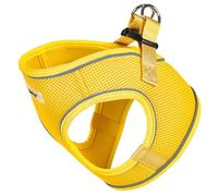 Voyage Dog Harness, Large - Anti Pull, Escape Proof Harness, Lightweight & Durable, Reflective Trim, Breathable Padded Mesh, Easy Fit, Lead Attachment - Large, Yellow