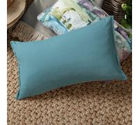 Voyage Maison Alfresco Rectangular Oxford Outdoor Cushion in Teal | Size: 30 cm x 50 cm Voyage Maison Teal 30 cm x 50 cm