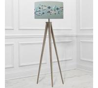 Voyage Maison Barbeau Eva Aratus Grey and Seafoam Complete Floor Lamp