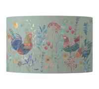 Voyage Maison Bilbury Flock Eva Animal Lampshade - D52cm in Duck Egg Blue Voyage Maison Duck Egg Blue
