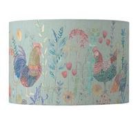 Voyage Maison Bilbury Flock Eva Animal Lampshade in Duck Egg Blue | Size: 30 cm diameter x 21 cm high Voyage Maison Duck Egg Blue 30 cm diameter x 21 cm high
