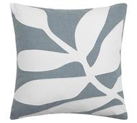 Voyage Maison Bodhi Feather Filled Cushion - 100% Cotton Abstract Leaf Appliqué Decorative Pillow (Seafoam - 50x50cm)