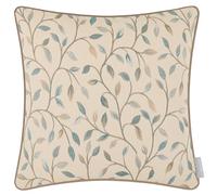 Voyage Maison Cervino Feather Filled Cushion - Floral Woven Jacquard Textured Heritage Luxury Country Décor (Duck Egg - 43x43cm)