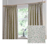 Voyage Maison Cervino Jacquard Pencil Pleat Curtain Pair in Blue | Size: 168 cm width x 137 cm drop Voyage Maison Blue 168 cm width x 137 cm drop