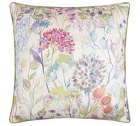 Voyage Maison Country Hedgerow Outdoor Polyester Filled Cushion - Floral Tartan Water Resistant Decorative Pillow (Moss - 45x45cm)