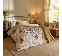 Voyage Maison Delamere Duvet Cover Set - 100% Tumbled Cotton Reversible British Countryside Wildflowers Design (Multicolour - Single)