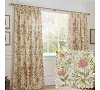 Voyage Maison Delamere Fully Lined 100% Cotton Pencil Pleat Curtain Pair | Size: 229 cm width x 183 cm drop Voyage Maison Multicolor 229 cm width x 183 cm drop