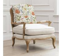 Voyage Maison Delamere Oak and Linen Printed Florence Armchair