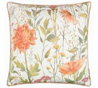 Voyage Maison Delamere Outdoor Polyester Filled Cushion - Floral Tartan Water Resistant Decorative Pillow (Russet - 45x45cm)