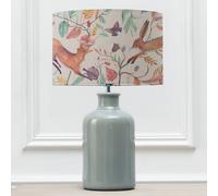 Voyage Maison Elspeth Table Lamp With Leaping Into The Fauna Eva Lampshade in Blue Voyage Maison Blue