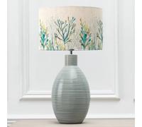 Voyage Maison Epona Table Lamp With Coral Eva Lampshade in Blue Voyage Maison Blue
