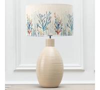 Voyage Maison Epona Table Lamp With Coral Eva Lampshade in Cream Voyage Maison Cream