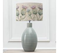 Voyage Maison Epona Table Lamp With Thistle Glen Eva Lampshade in Blue Voyage Maison Blue
