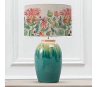 Voyage Maison Eucalypt Table Lamp With Enchanting Thistle Eva Lampshade in Blue Voyage Maison Blue