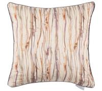 Voyage Maison Falls Feather Filled Cushion - Abstract Hand Painted Piped Decorative Pillow (Ironstone - 50x50cm)