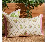 Voyage Maison Fig Trellis Printed Outdoor Cushion | Size: 40 cm x 60 cm Voyage Maison Multicolor 40 cm x 60 cm