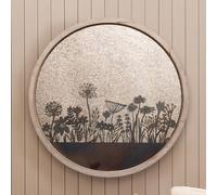Voyage Maison Fleur Et Faune Circle Antique Mirror in Beige Voyage Maison Beige