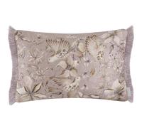 Voyage Maison Floella Feather Filled Cushion - Watercolour Floral Damask Bird Botanical Décor (Viola - 40x60cm)