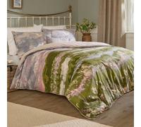 Voyage Maison Foinaven Duvet Cover Set - Highland Heather Slub Cotton Piped Trim (Heather - Double)