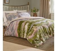 Voyage Maison Foinaven Duvet Cover Set - Highland Heather Slub Cotton Piped Trim (Heather - King)