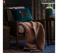 Voyage Maison Haze 100% Cotton Velvet Quilted Throw in Coral | Size: 140 cm x 200 cm Voyage Maison Coral 140 cm x 200 cm