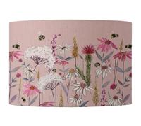 Voyage Maison Hermione Eva Floral Lampshade in Pink | Size: 40 cm diameter x 25 cm high Voyage Maison Pink 40 cm diameter x 25 cm high