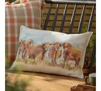 Voyage Maison Highland Cattle Reversible Outdoor Cushion | Size: 30 cm x 50 cm Voyage Maison Multicolor 30 cm x 50 cm